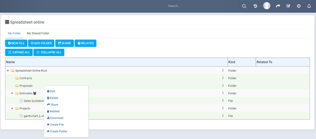 Spreadsheet Online Module