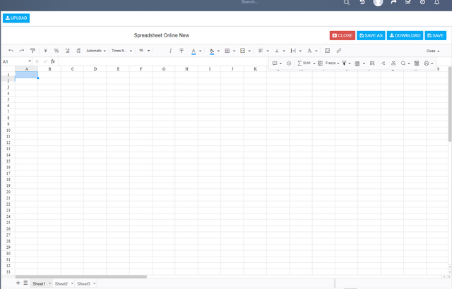 Spreadsheet Online Module