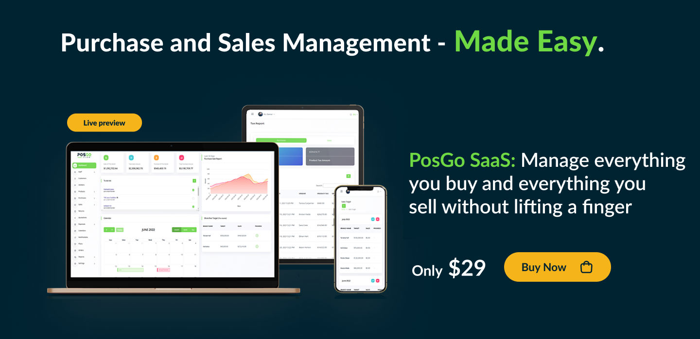 POSGo SaaS - Purchase and Sales Management Tool - 6