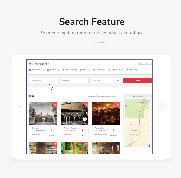 Search features