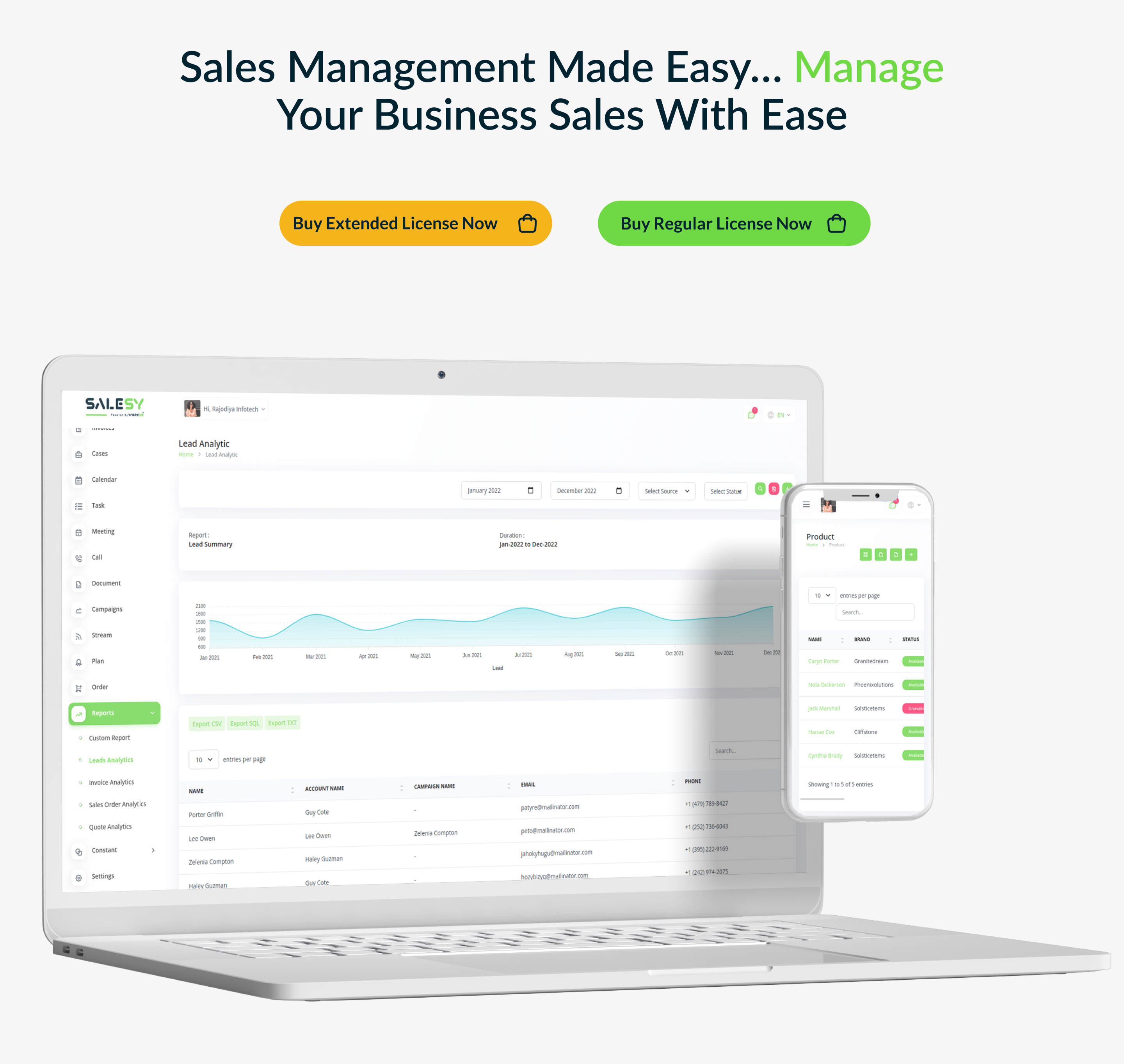 Salesy SaaS - Business Sales CRM - 9